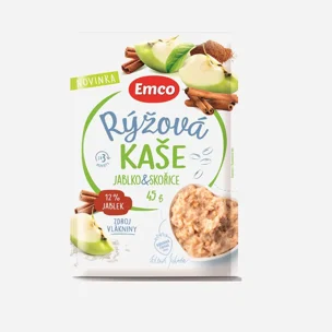 Rýžová kaše s jablky a skořicí