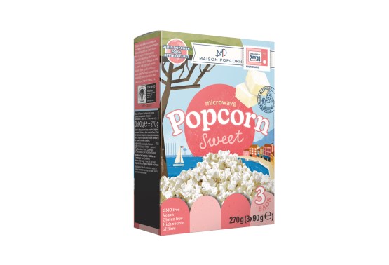 Sladký popcorn do mikrovlnky 3x80 g