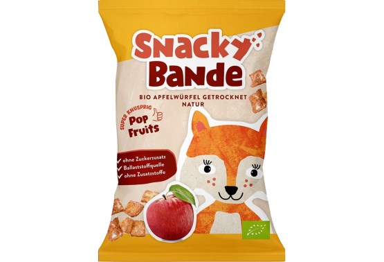 Snacky Bande BIO jablečné kostky natur 14 g - expirace