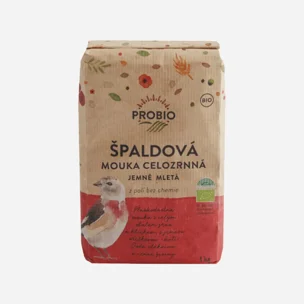 Špaldová mouka celozrnná jemně mletá BIO