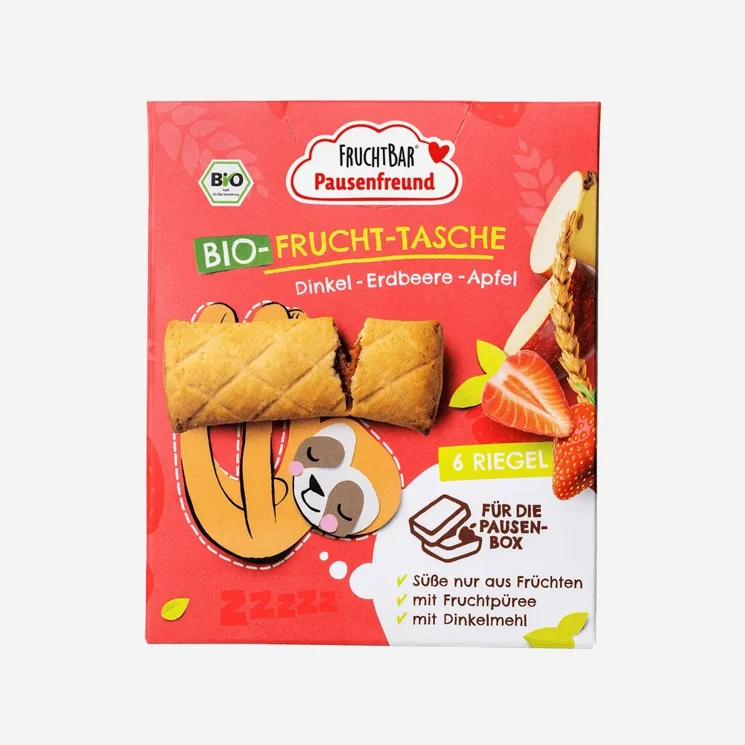 Špaldové taštičky jahoda a jablko BIO