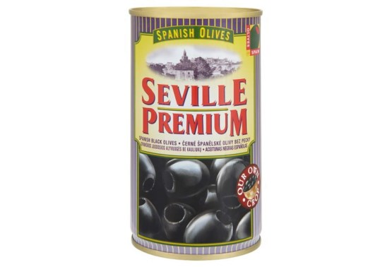 Spanish Olives černé olivy bez pecky