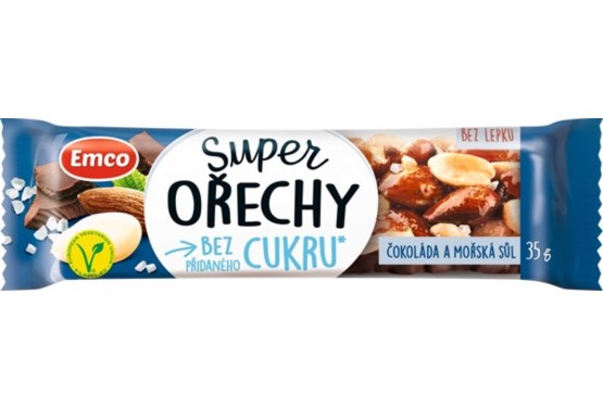 Super ořechy čokoláda a mořská sůl