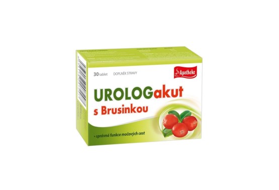 Tablety Urologakut s brusinkou 30 tablet 50 g