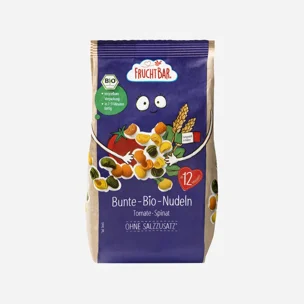 Těstoviny s příchutí rajčat a špenátu BIO