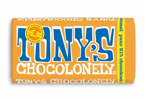 Tony’s Chocolonely – hořká čokoláda, kakaový dort, karamel a citron, 180 g expirace