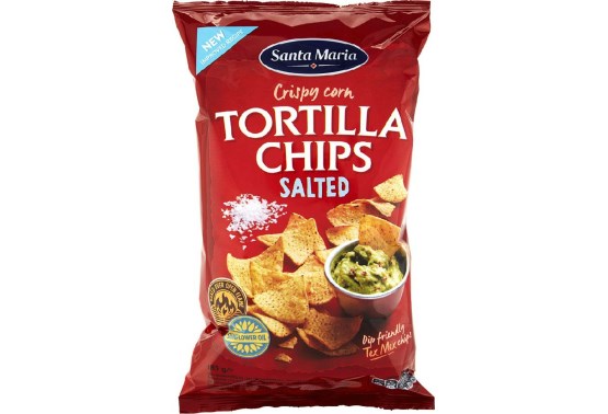 Tortilla chips solené