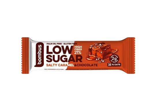 Tyčinka low sugar slaný karamel a čokoláda