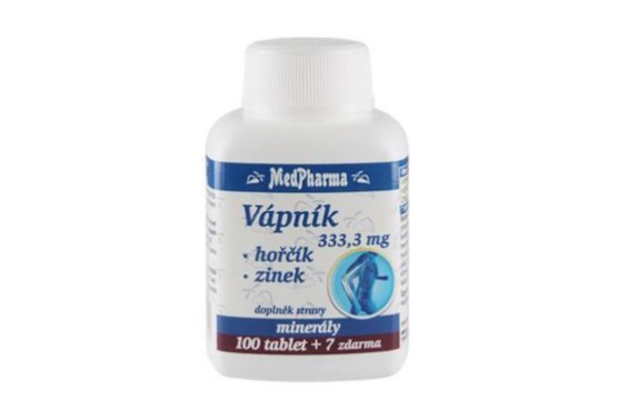 Vápník 333,3 mg+hořčík+zinek 107 tablet