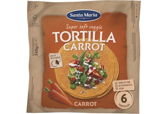 Veggie tortilla mrkev