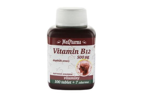 Vitamin B12 (kyanokobalamin) 500 µg 107 tablet