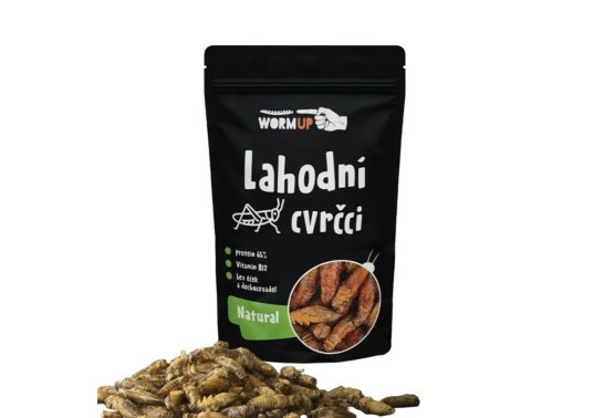 WormUP Lahodní cvrčci natural 80 g - expirace