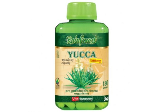 Yucca 500 mg - 180 kapslí, XXL economy