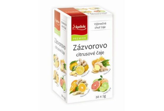 Zázvorovo-citrusové čaje 4 v 1