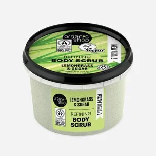 Zjemňující tělový peeling Citronová tráva a cukr