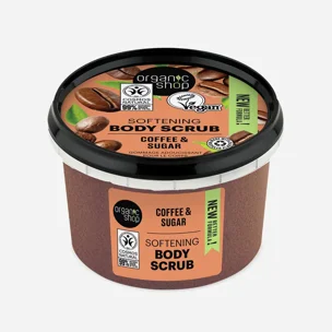 Zjemňující tělový peeling Káva a cukr